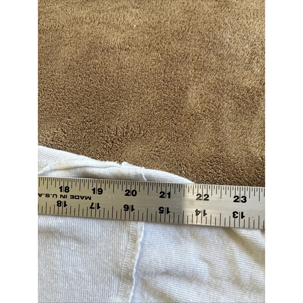 Free People Women's Top Medium Cream Heritage Slub Henley Granola Girl Oversized - Picture 2 of 14